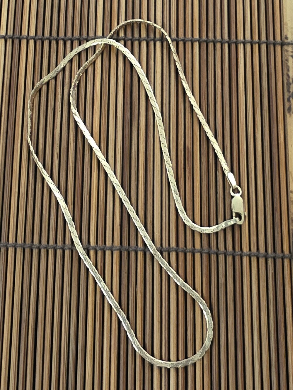 14k Flat Chain Yellow Gold Necklace